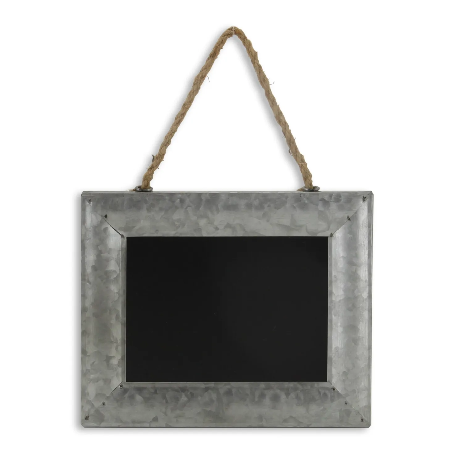 Isadora Galvanized Metal Framed Hanging Chalkboard