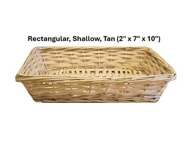 Wicker Basket for Gift Baskets-Rectangle