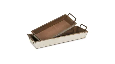 Weston Large Tapered Wood Crates