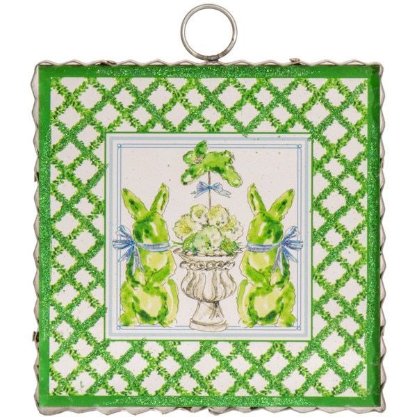 Boxwood Bunnies Print