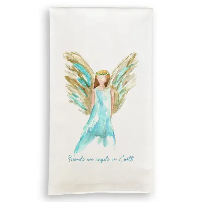 Blue Celestial Angel with Friends Quote