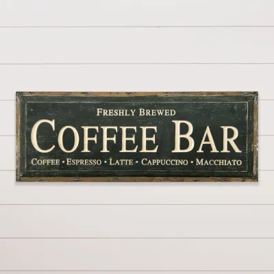 Carved Sign - Coffee Bar
