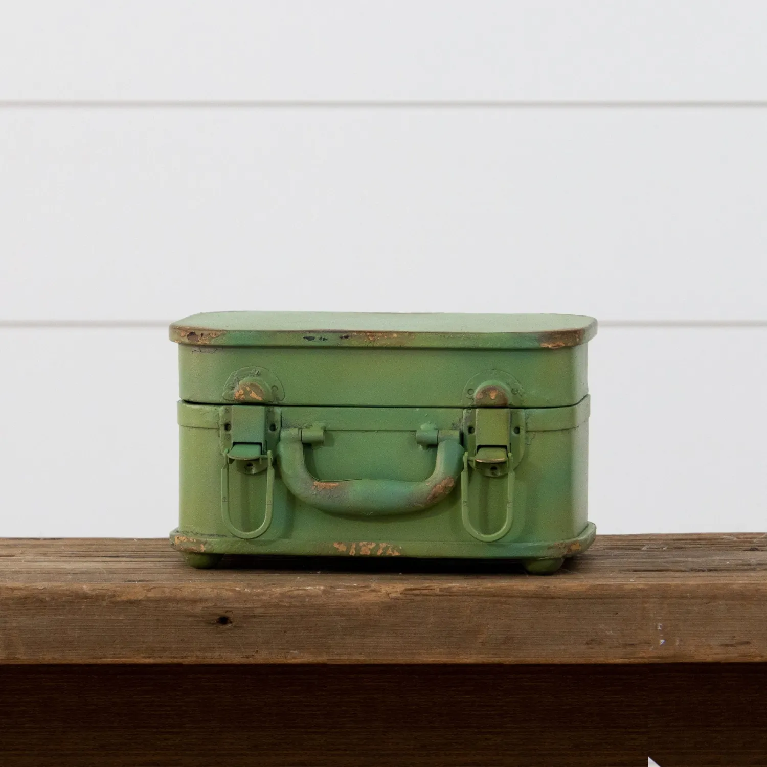 Green Metal Suitcase Box