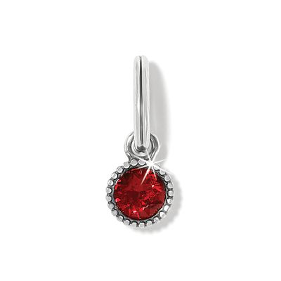 Glitz Birthstone Amulet- Siam Red