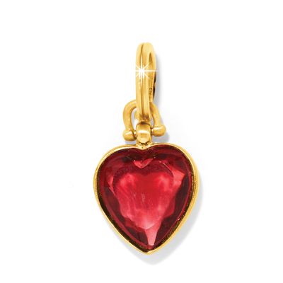 One Heart Charm-Gold