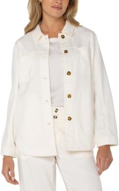 Shirt Jacket, Color: whipped cream, Size: S