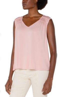 Shirred Detail Top