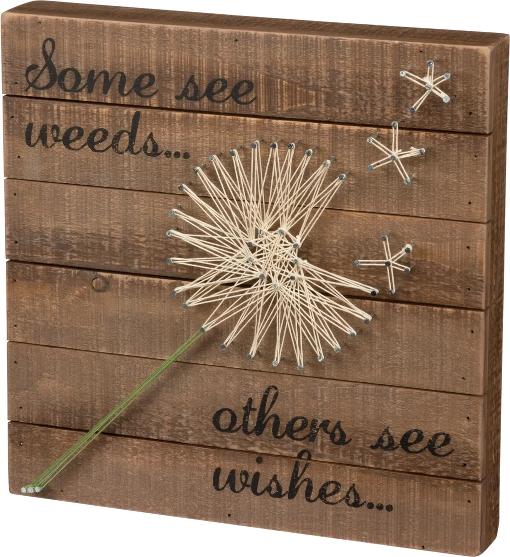 Some See Weeds, Others See Wishes... String Art