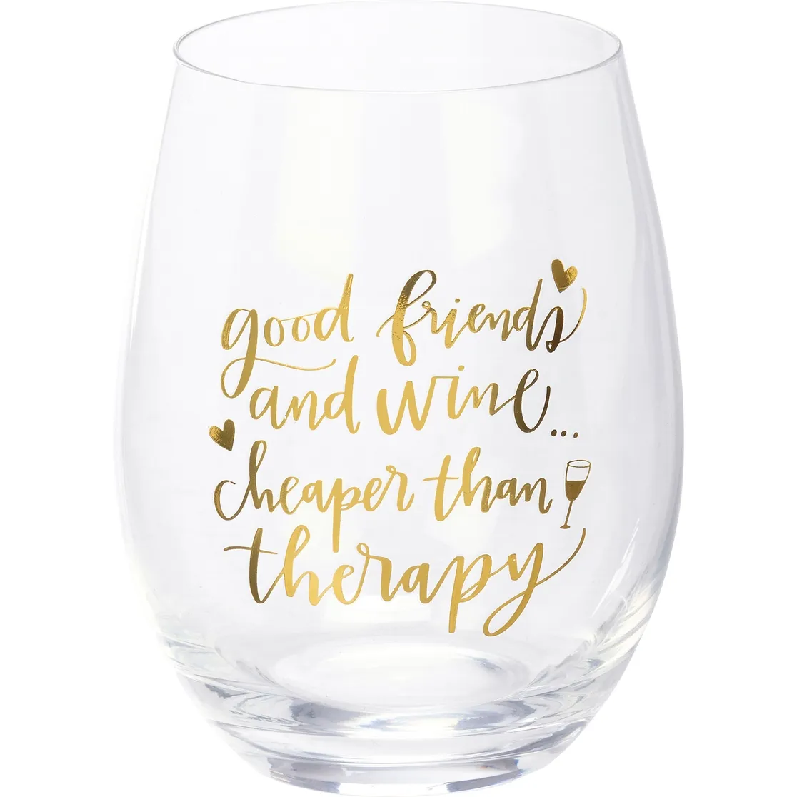 Good Friends And Wine Wine Glass