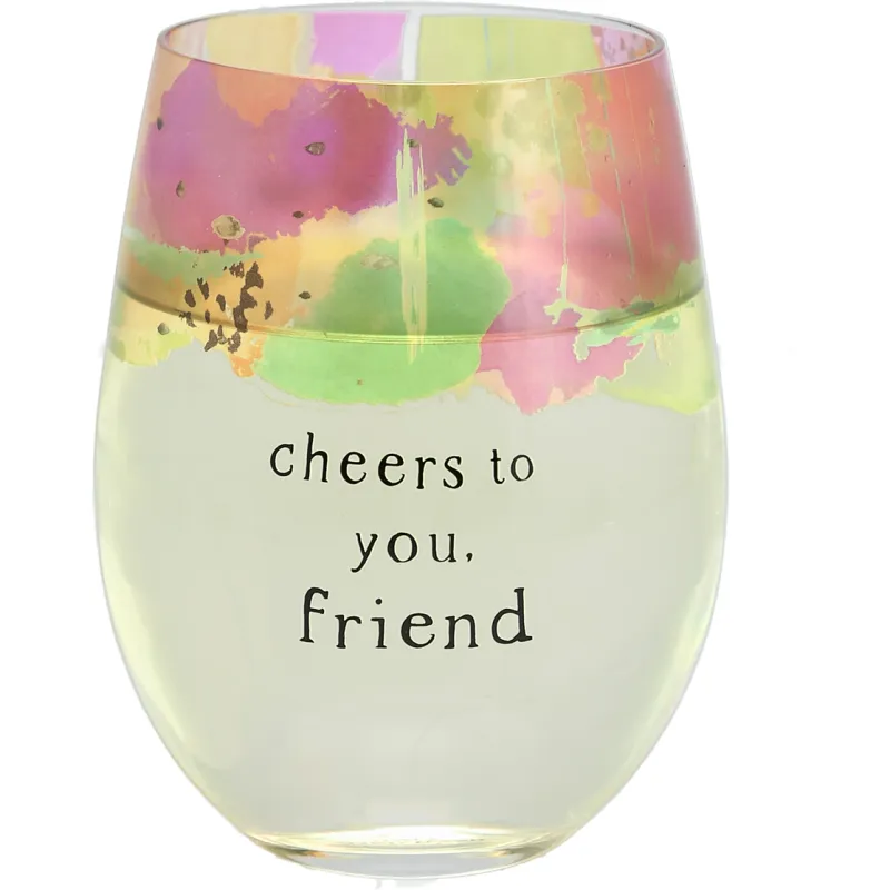 Friend Stemless Wine Glass
