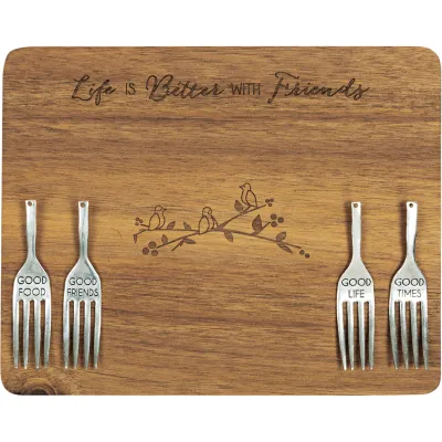 Friends Cheese/Bread Board Set