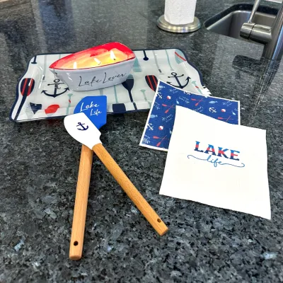Lake Life - Spatula and Dish Cloth Set (2 of Each)