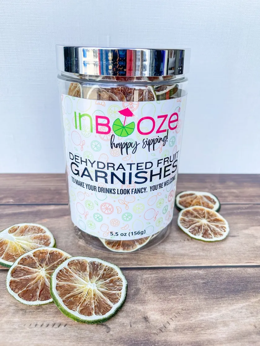 Dehydrated Lime Cocktail Garnish - Bar Cart Jar