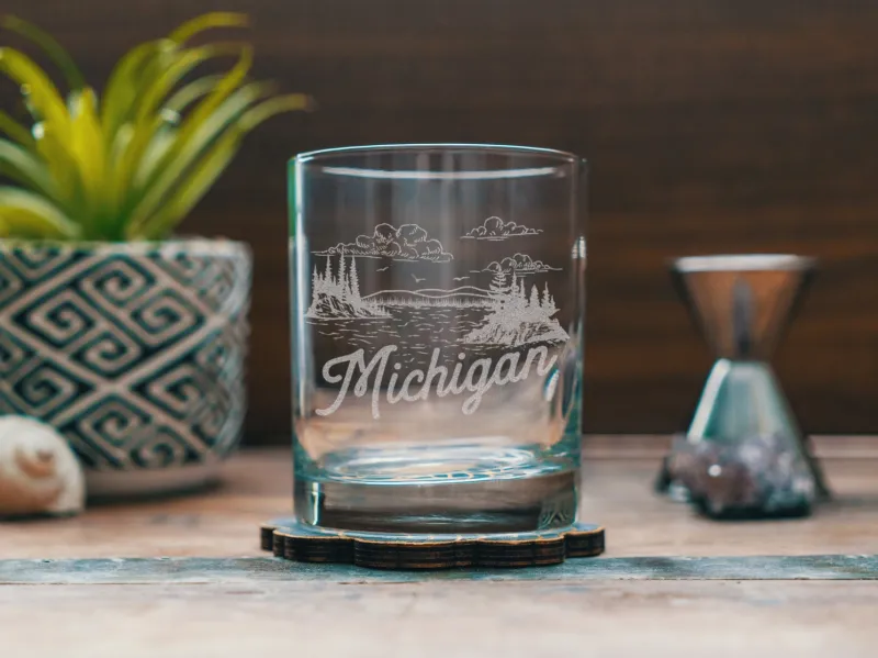 Michigan State Drinking Glasses