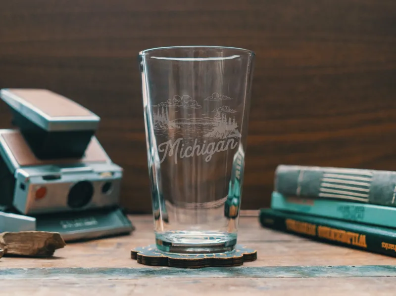 Michigan State Drinking Glasses