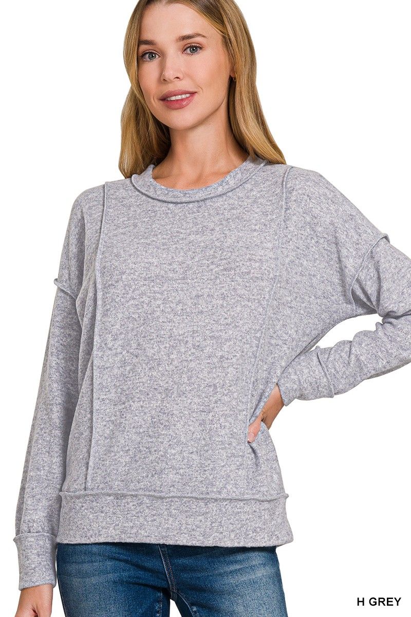 Hacci Drop Shoulder Sweater