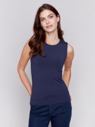 Double Cloth Sleeveless Top