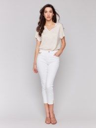 Slim Pant With Gold Details