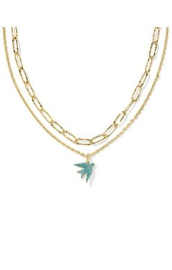 Melody Bird Multi Strand Necklace-Gold