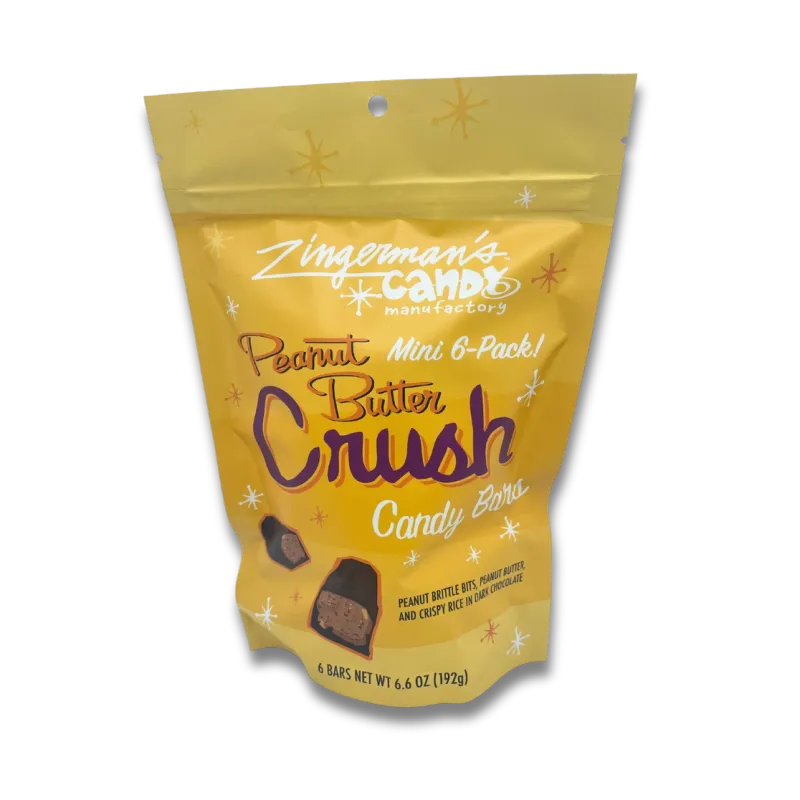 6-Pack Mini Peanut Butter Crush Candy Bars