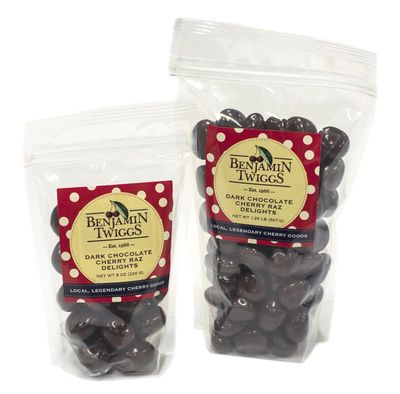 8oz Dark Choc Cherry Razz Delights