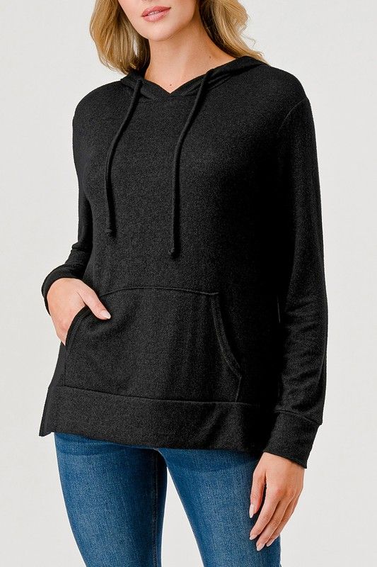 Hooded Kangaroo Pocket Top