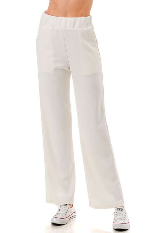 Cropped Wide Leg Pant