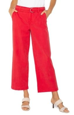 Stride Hi-Rise Crop Wide Leg w/Self Belt