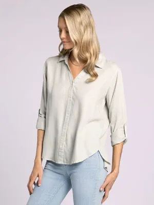 Presley Top, Color: AQUA MIST, Size: SMALL