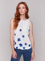 Border Print Top