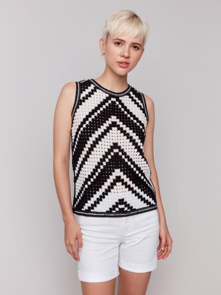 Striped Crochet Top
