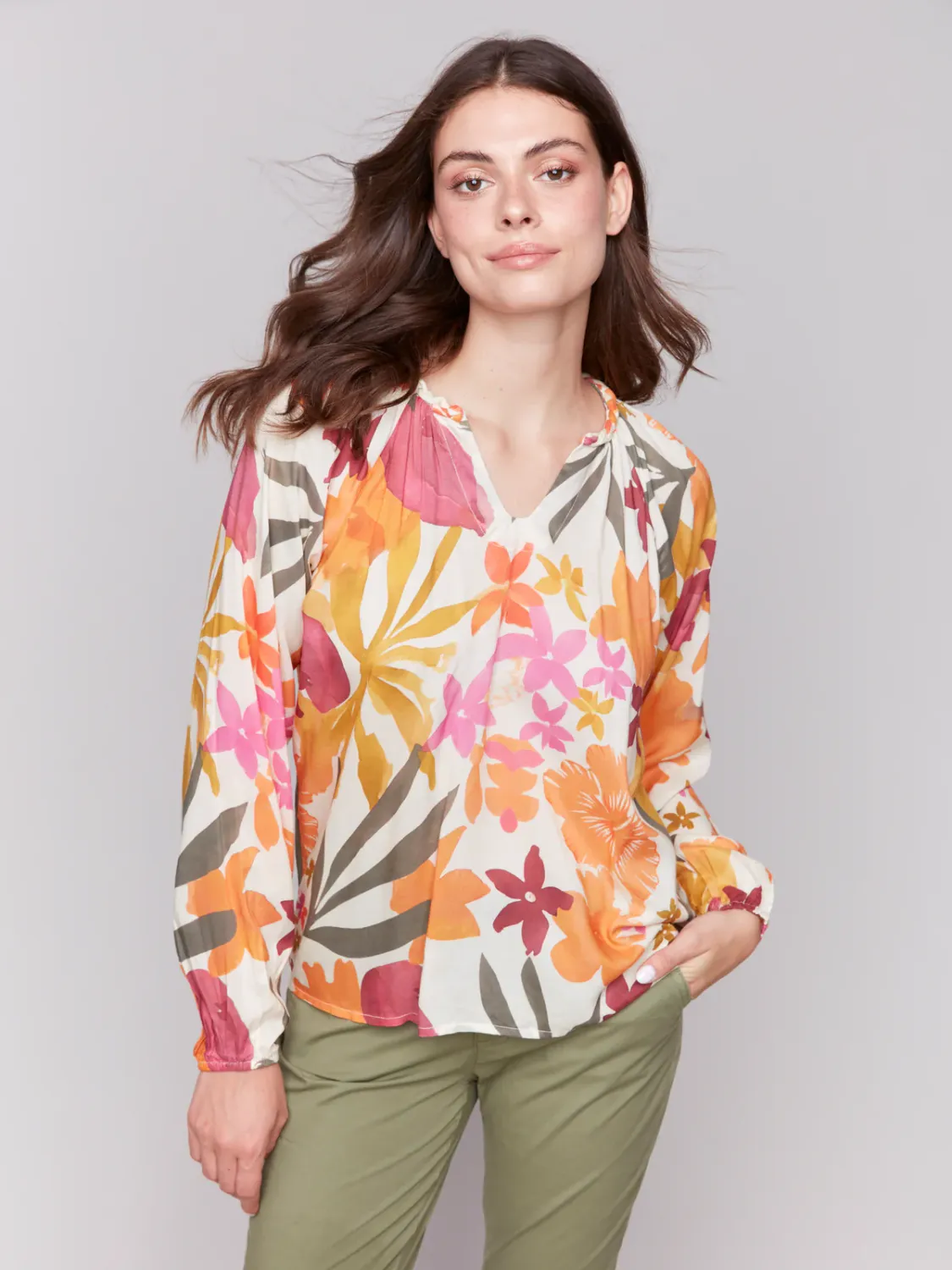Bouquet Popover Blouse