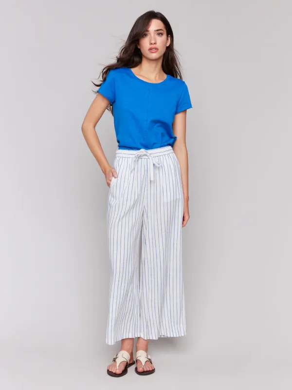 Cropped Linen Pant