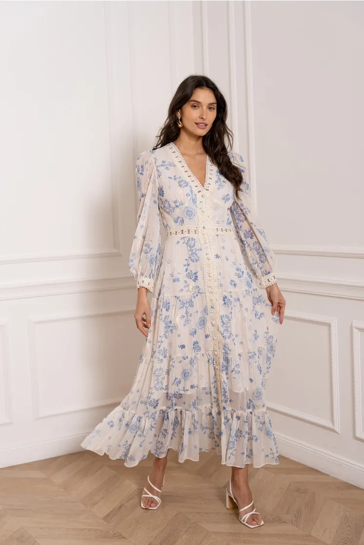April Floral Print Dress