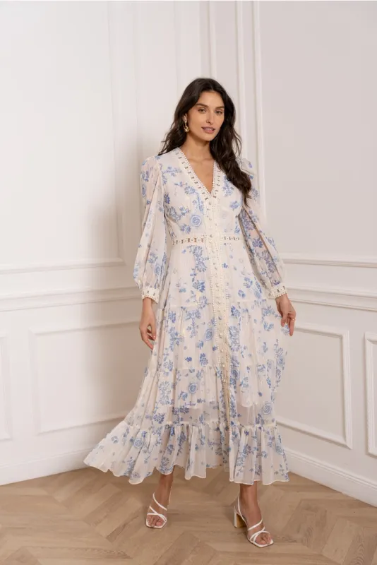 April Floral Print Dress