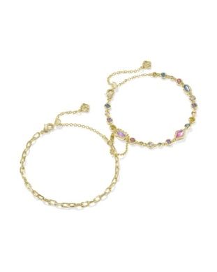 Mini Elisa Abbie Set of 2 Delicate Chain Bracelets
