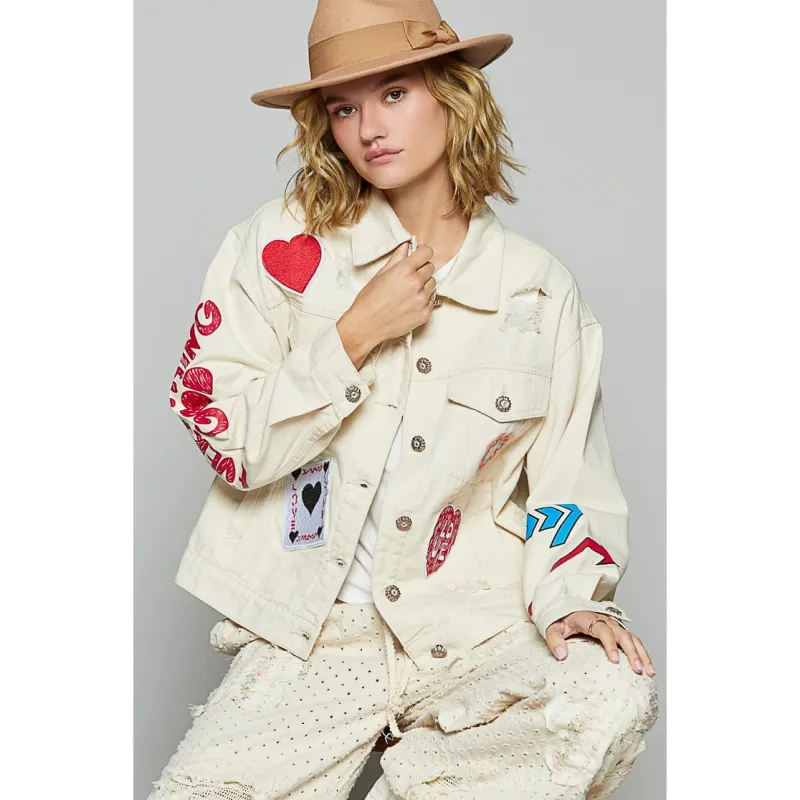 Vintage Patches Twill Jacket