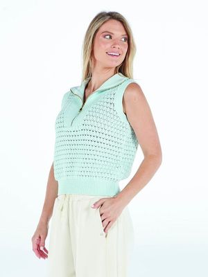Quarter Zip Sweater Vest