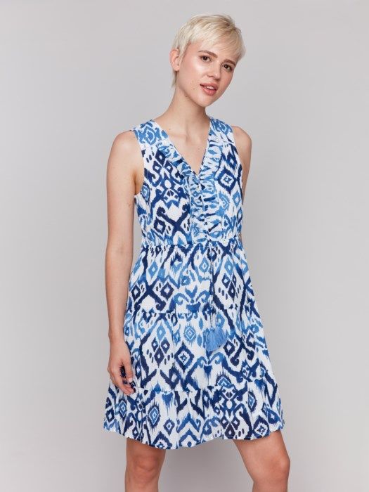 Sleeveless Ruffled Dress