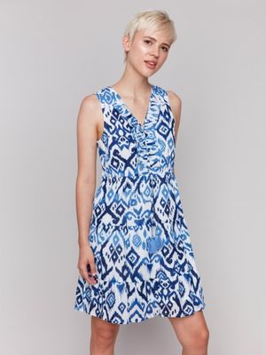 Sleeveless Ruffled Dress