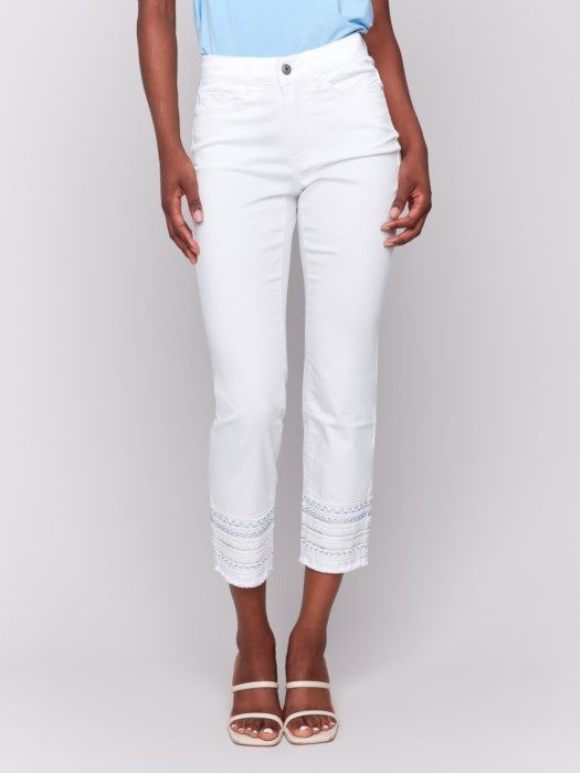 Embroidery Cuff Pant