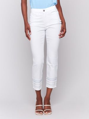 Embroidery Cuff Pant