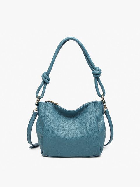 Chicago Knotted Shoulder Bag-Ocean Blue