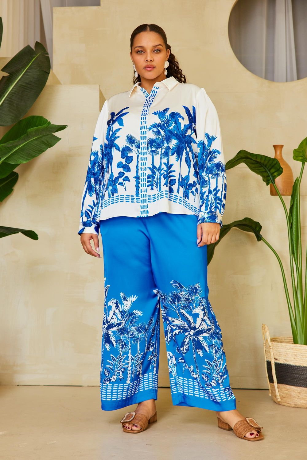 Satin Wide Leg Pants