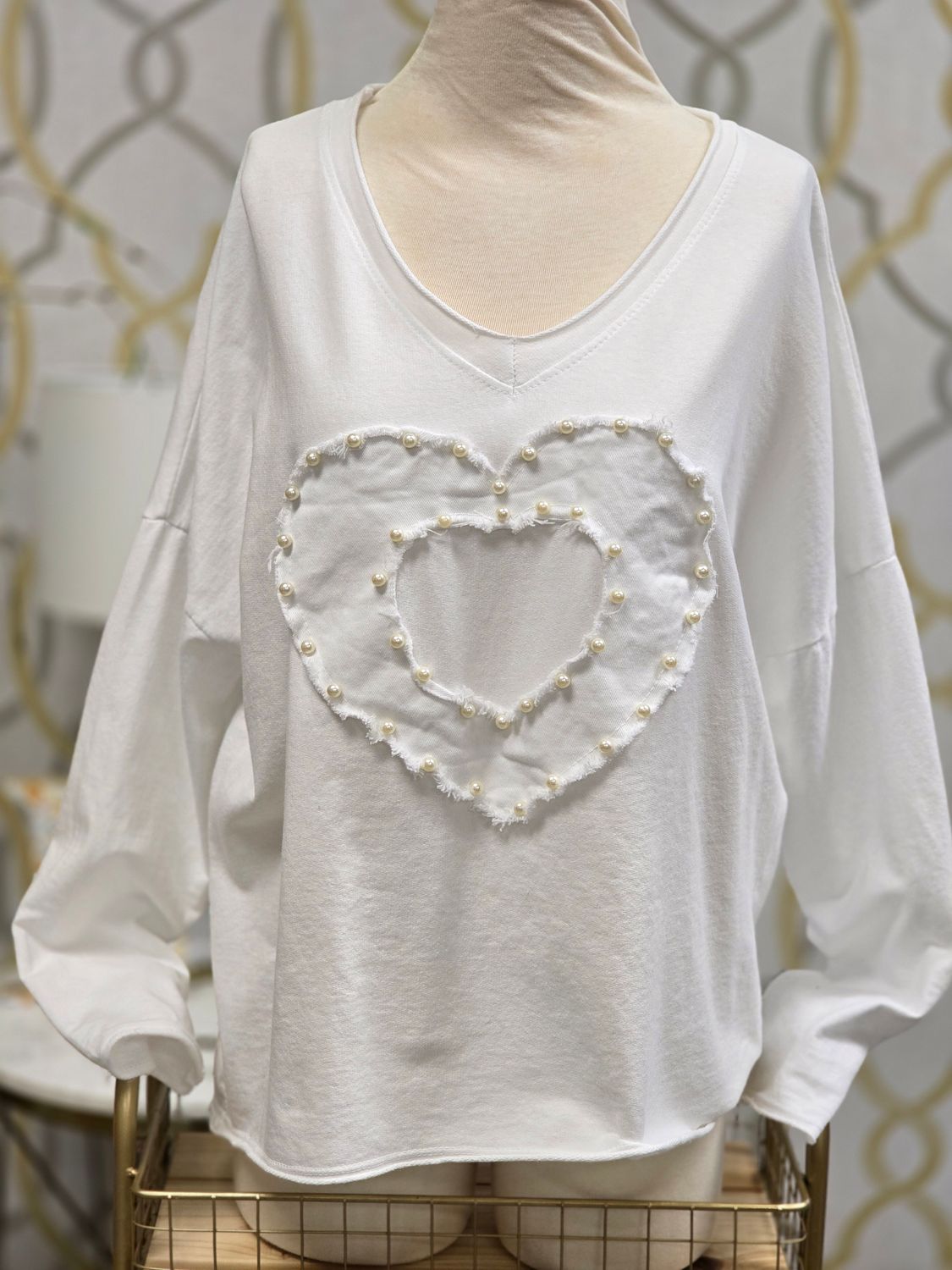 PEARL HEART SHIRT