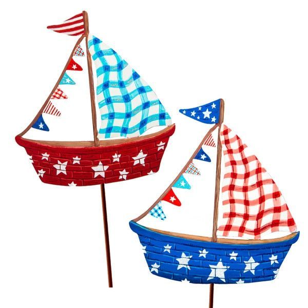 Plaid Sailboats