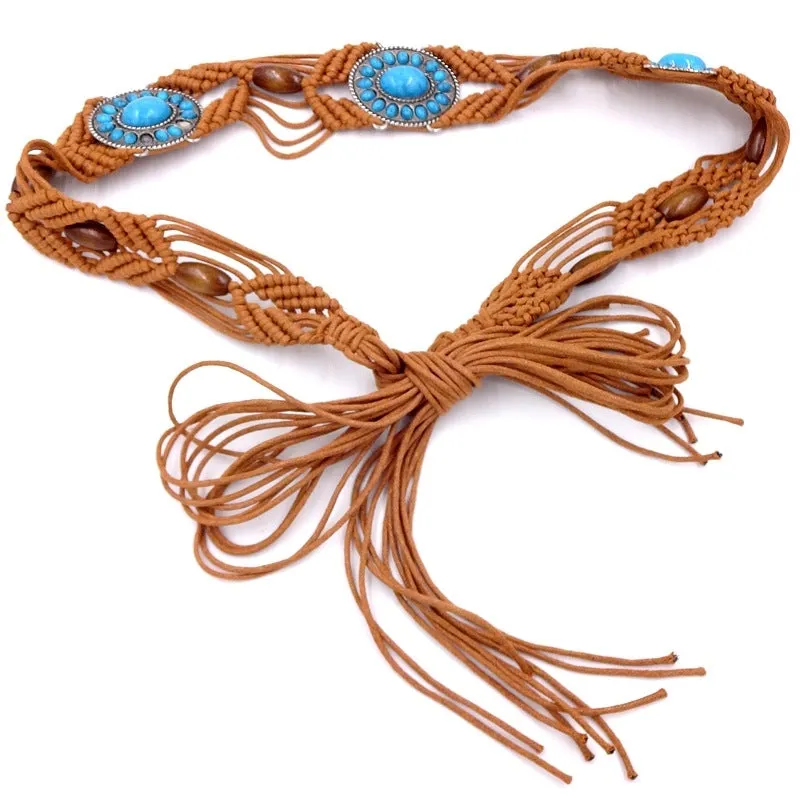 Woven Bead Chain Belt
