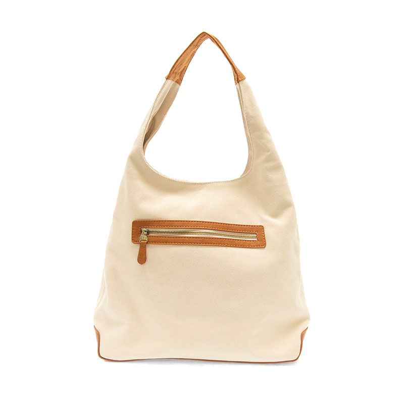 April Canvas Hobo-Cream