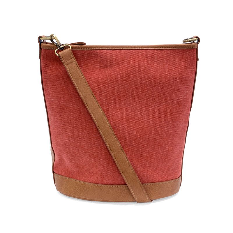 Bucket Canvas Bag-Spiced Coral