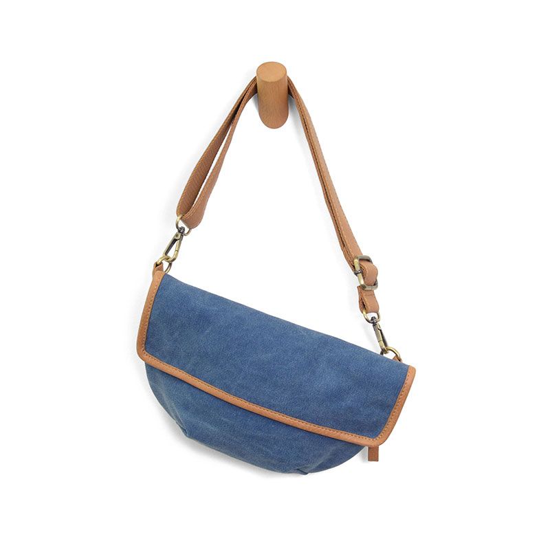 Sling Canvas Bag-Denim Blue